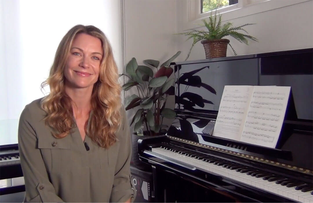Michelle Orpe teaching piano online